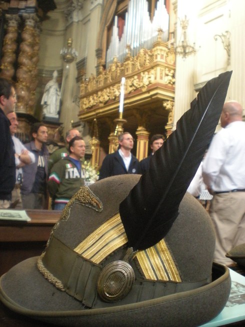 Il coro SMALP prova per il concerto all'Adunata Nazionale Alpini 2011